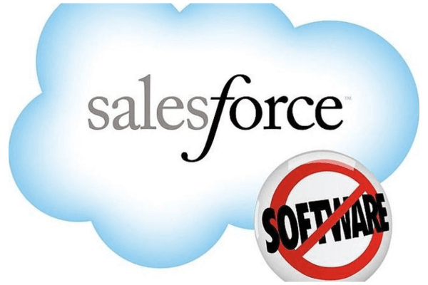 The famous Salesforce No Software Campaign